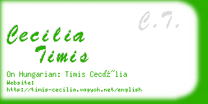 cecilia timis business card